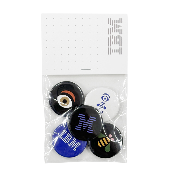 IBM缶バッジ（5個入り）